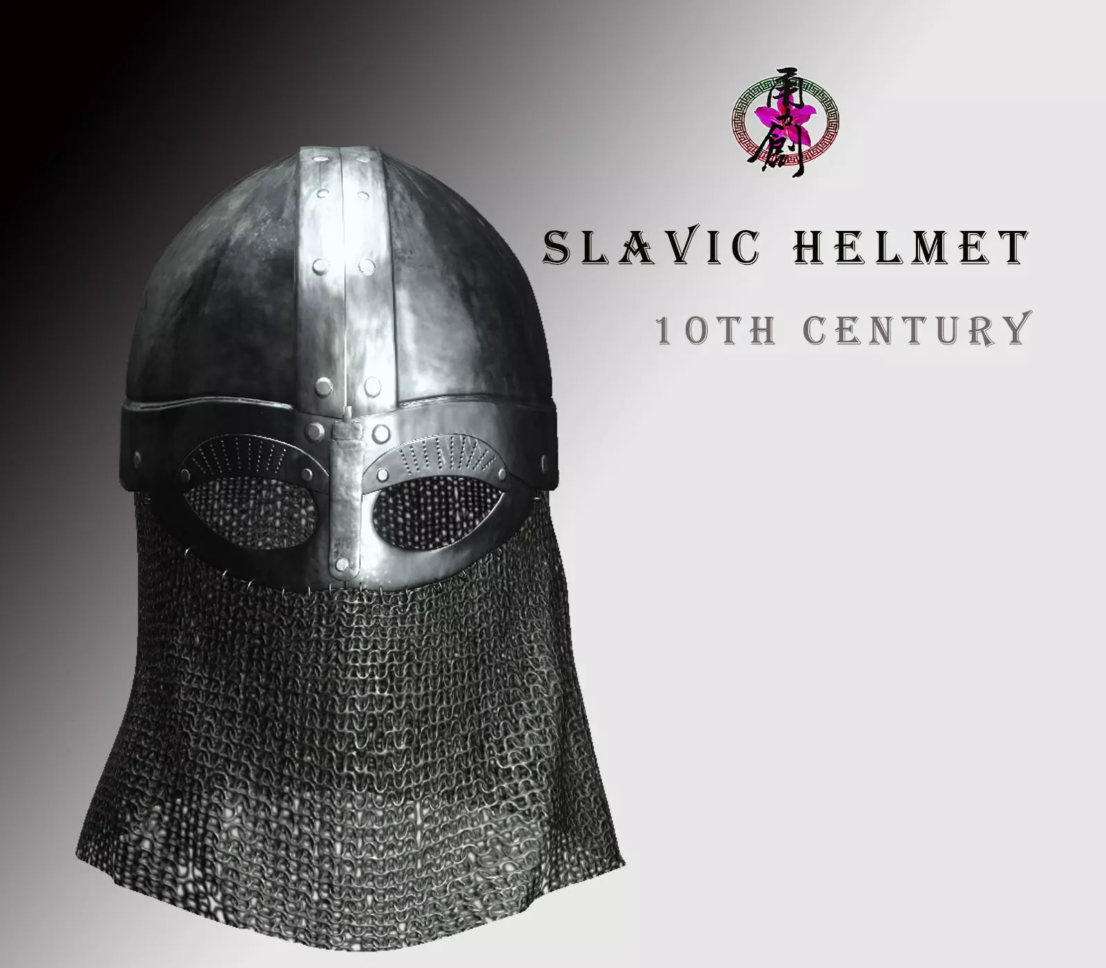 Slavic Helmet - 10th Century Low-poly 3D model_0