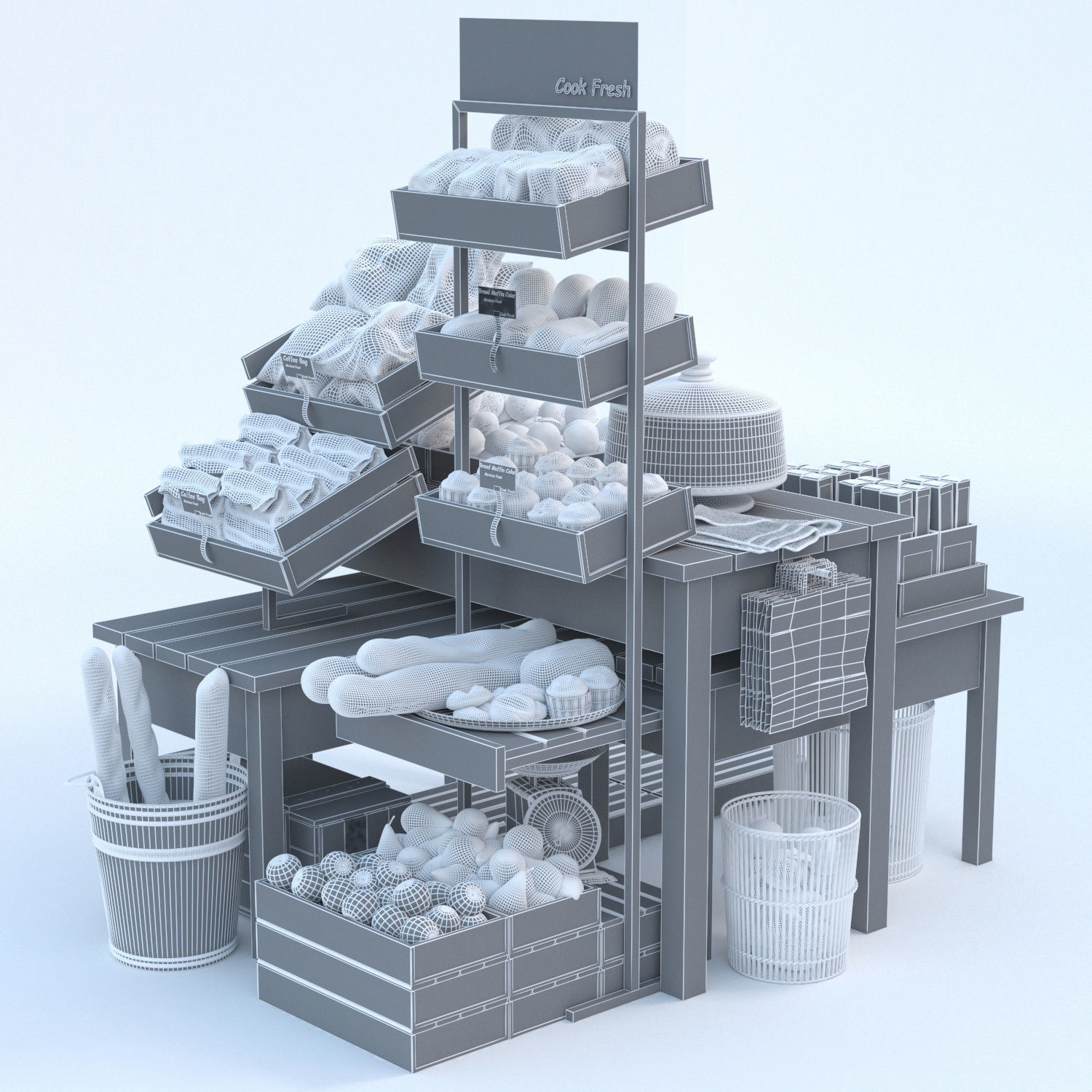Market Place  3D model_3