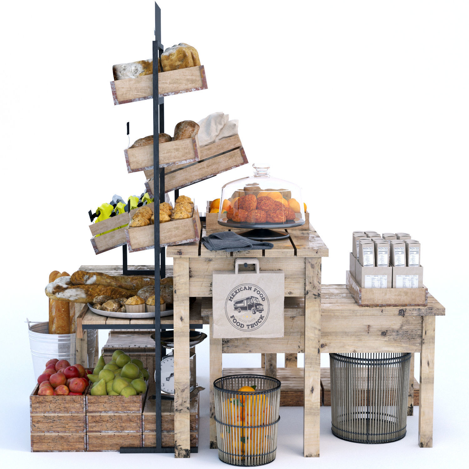 Market Place  3D model_2