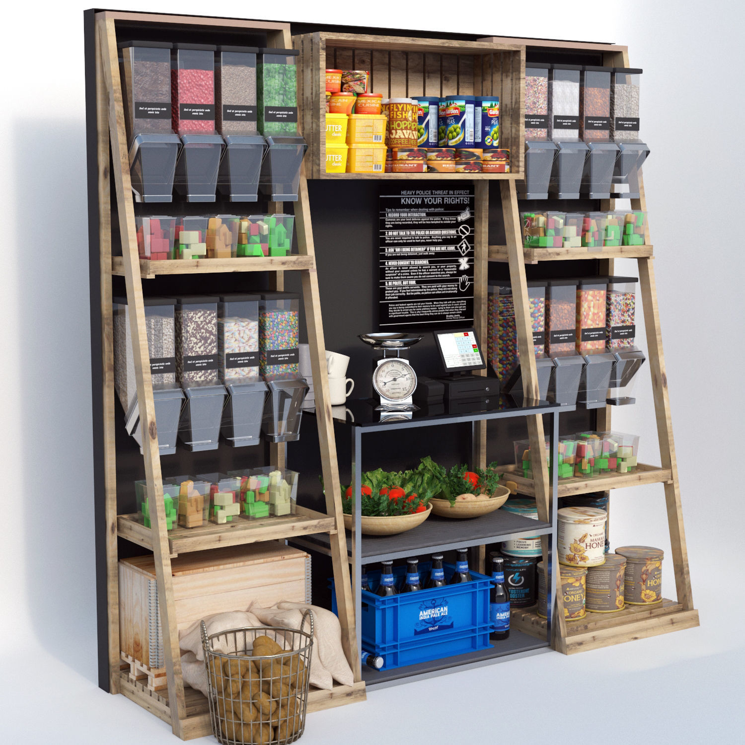 Market Place 2 3D model_1