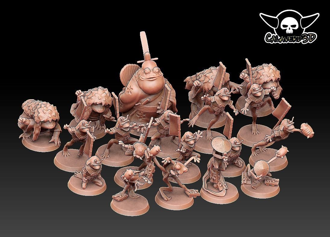 Frog Team  Custom for Fantasy football  3D print model_1