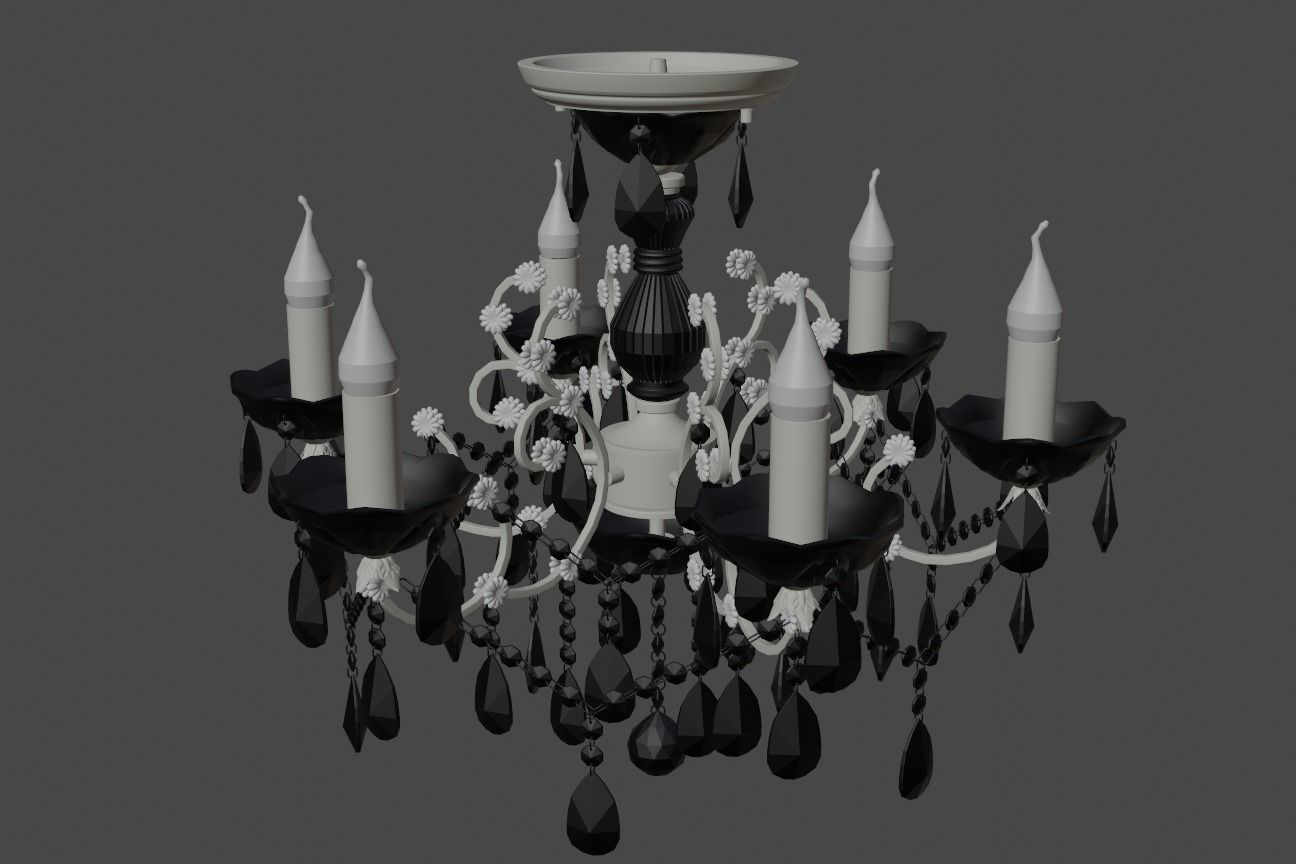 Classic outdoor wedding pergola  3D model_3