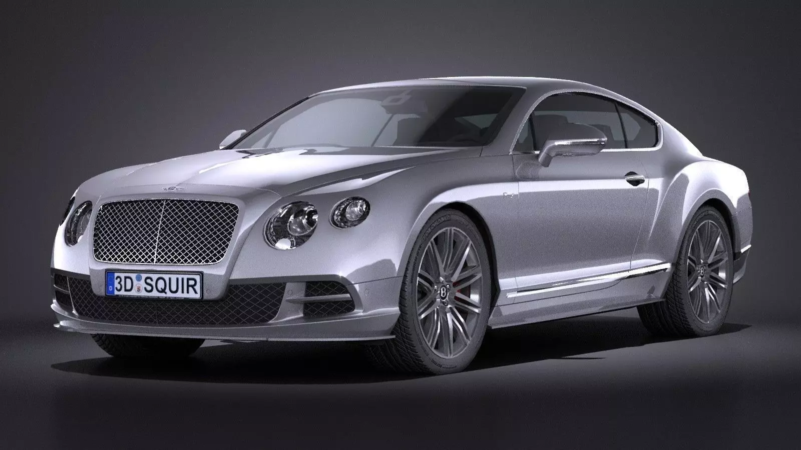 HQ LowPoly Bentley Continental GT Speed 2015 Low-poly 3D model_0