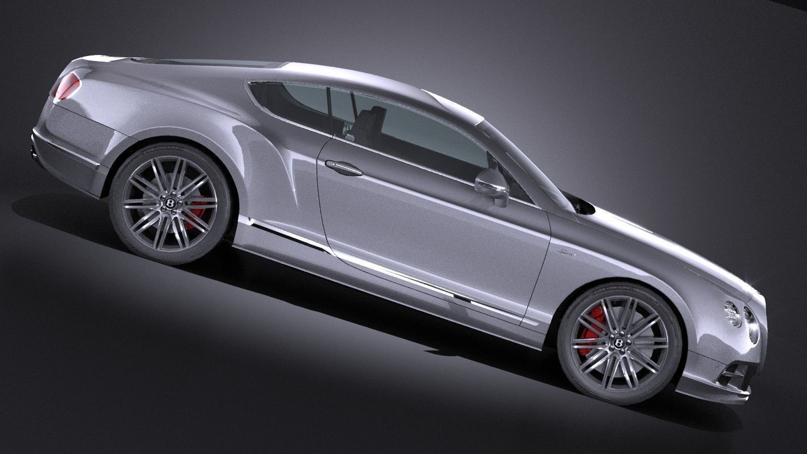 HQ LowPoly Bentley Continental GT Speed 2015 Low-poly 3D model_7