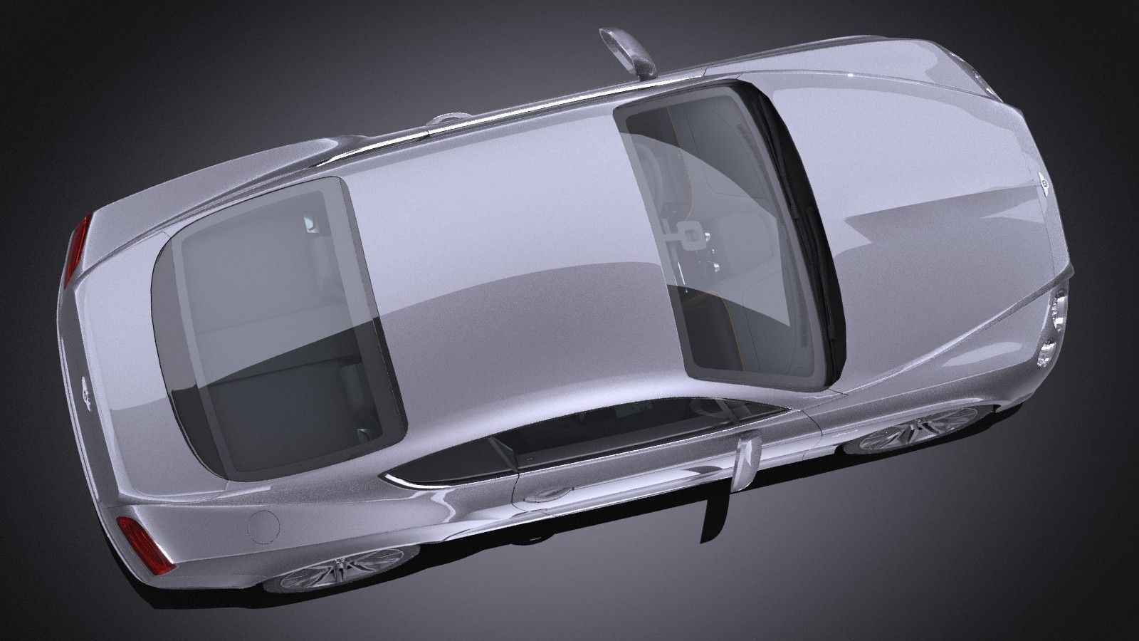HQ LowPoly Bentley Continental GT Speed 2015 Low-poly 3D model_6