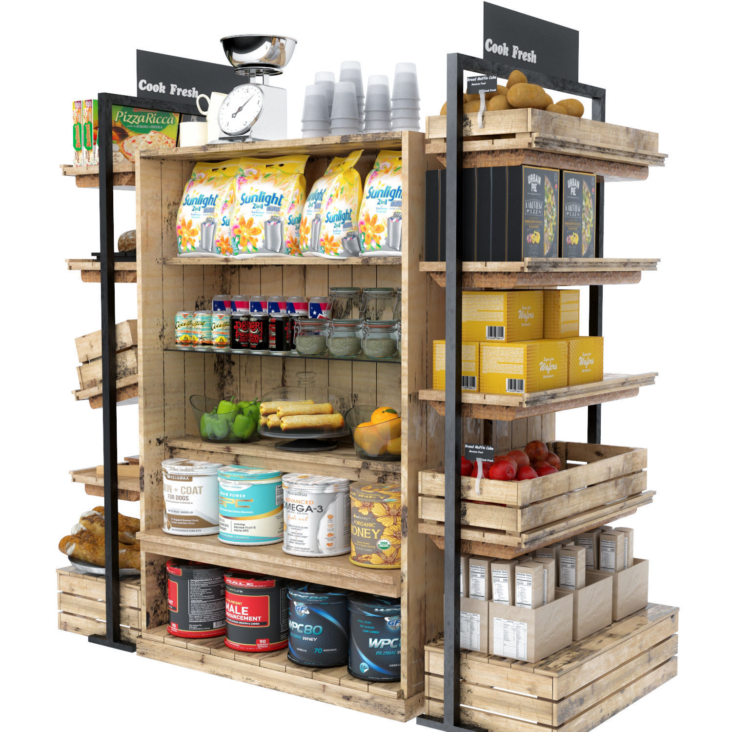 Market Place 4 3D model_1