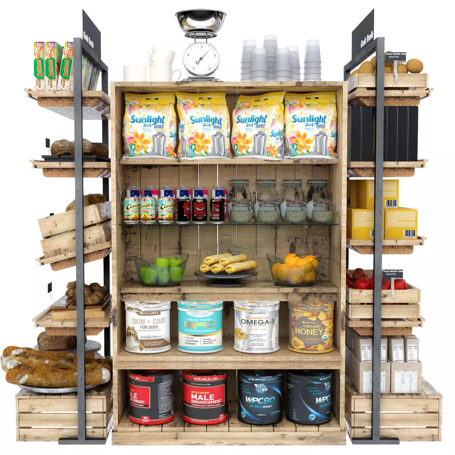 Market Place 4 3D model_0