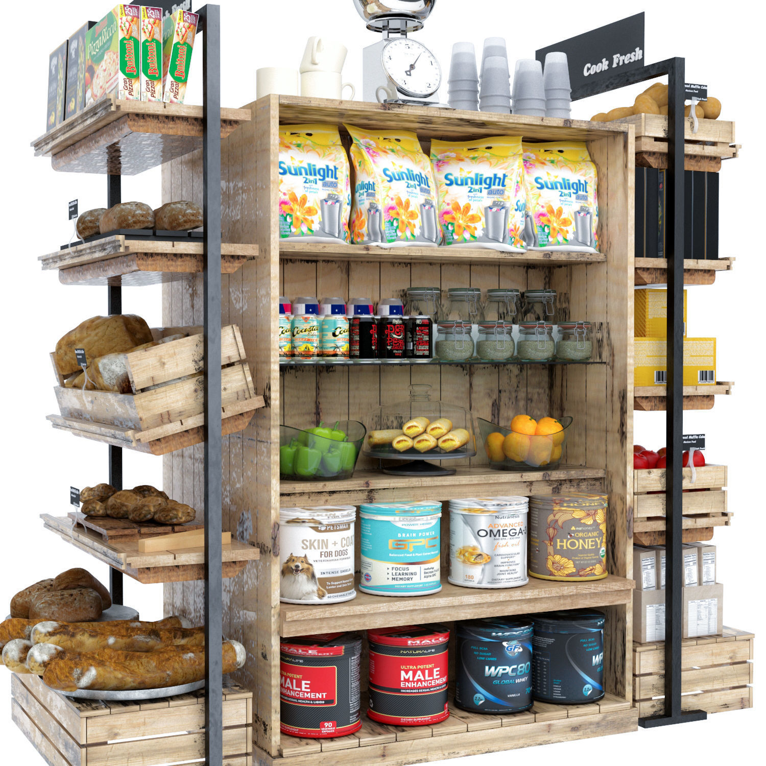 Market Place 4 3D model_2