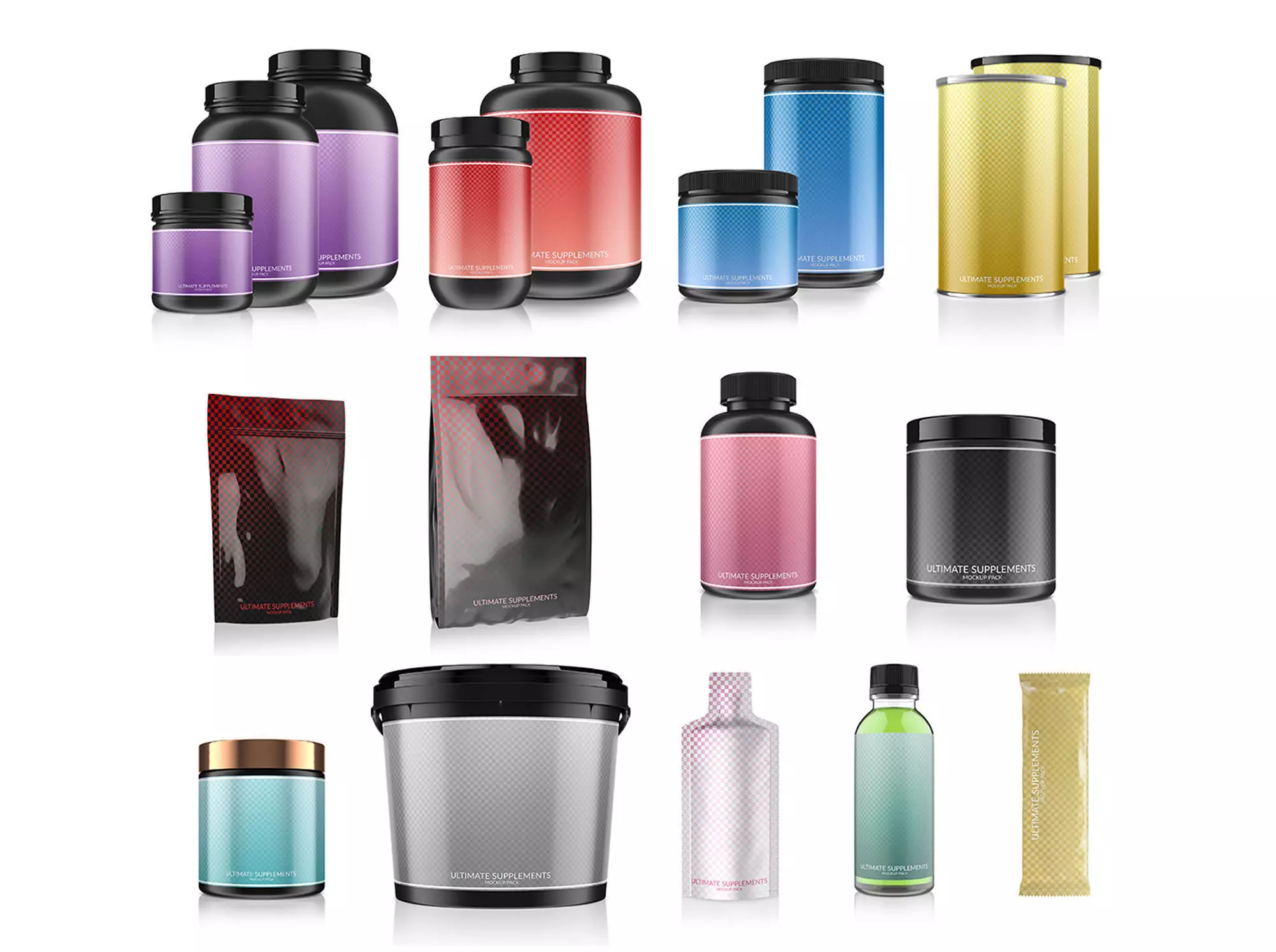 Complete Supplements 3d Models Pack 3D model_0