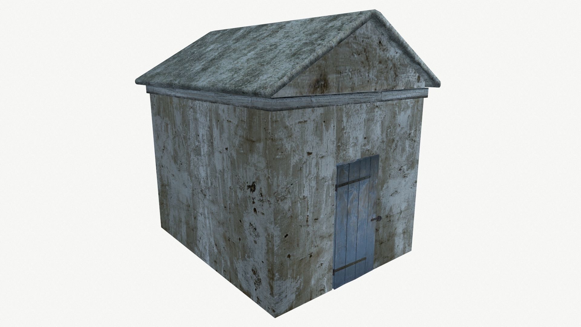 Crypt or a cottage  Low-poly 3D model_2