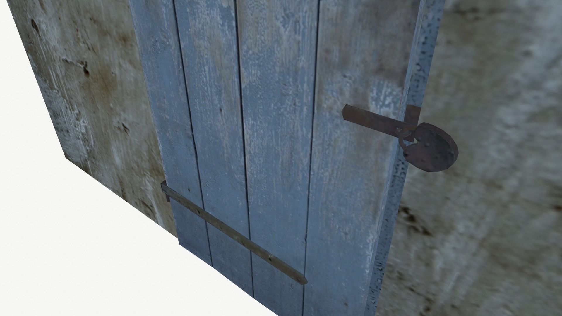 Crypt or a cottage  Low-poly 3D model_3