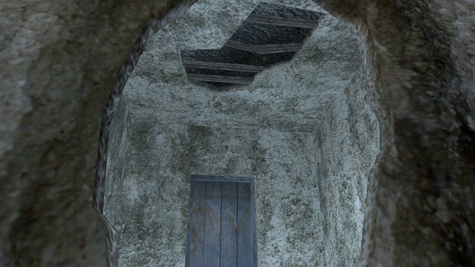 Crypt or a cottage  Low-poly 3D model_6