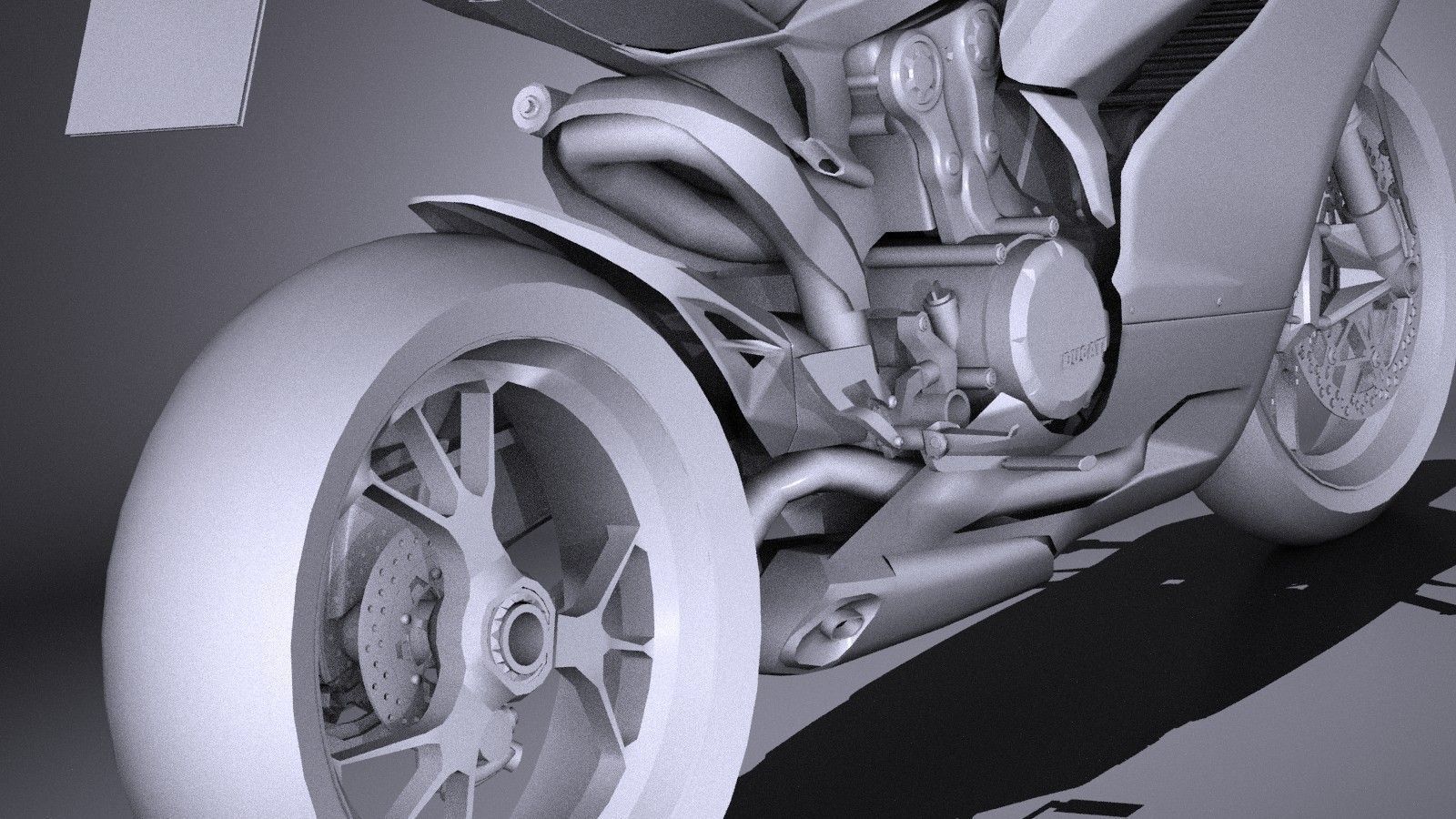 HQ LowPoly Ducati 1199 Panigale 2012 Low-poly 3D model_10
