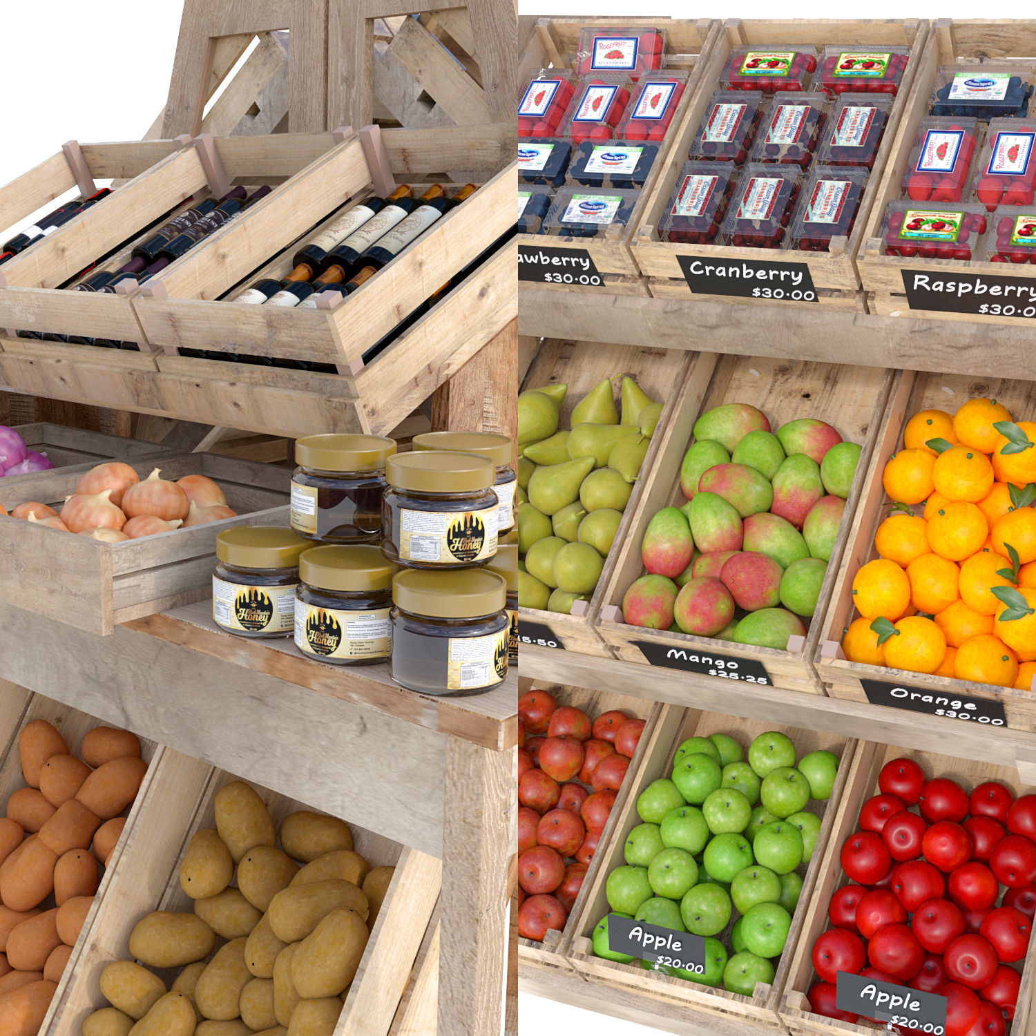 Market Place 8 3D model_1