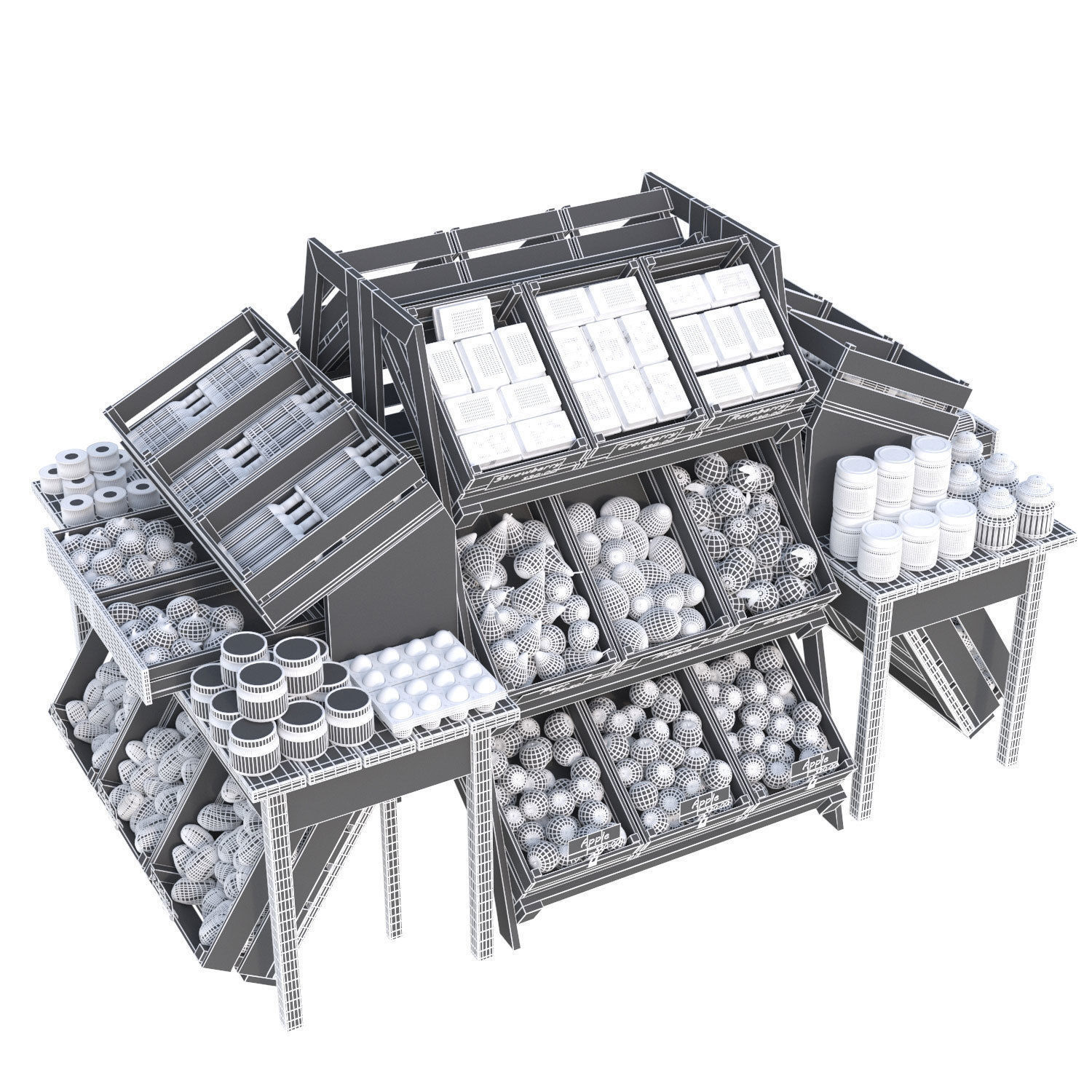 Market Place 8 3D model_2