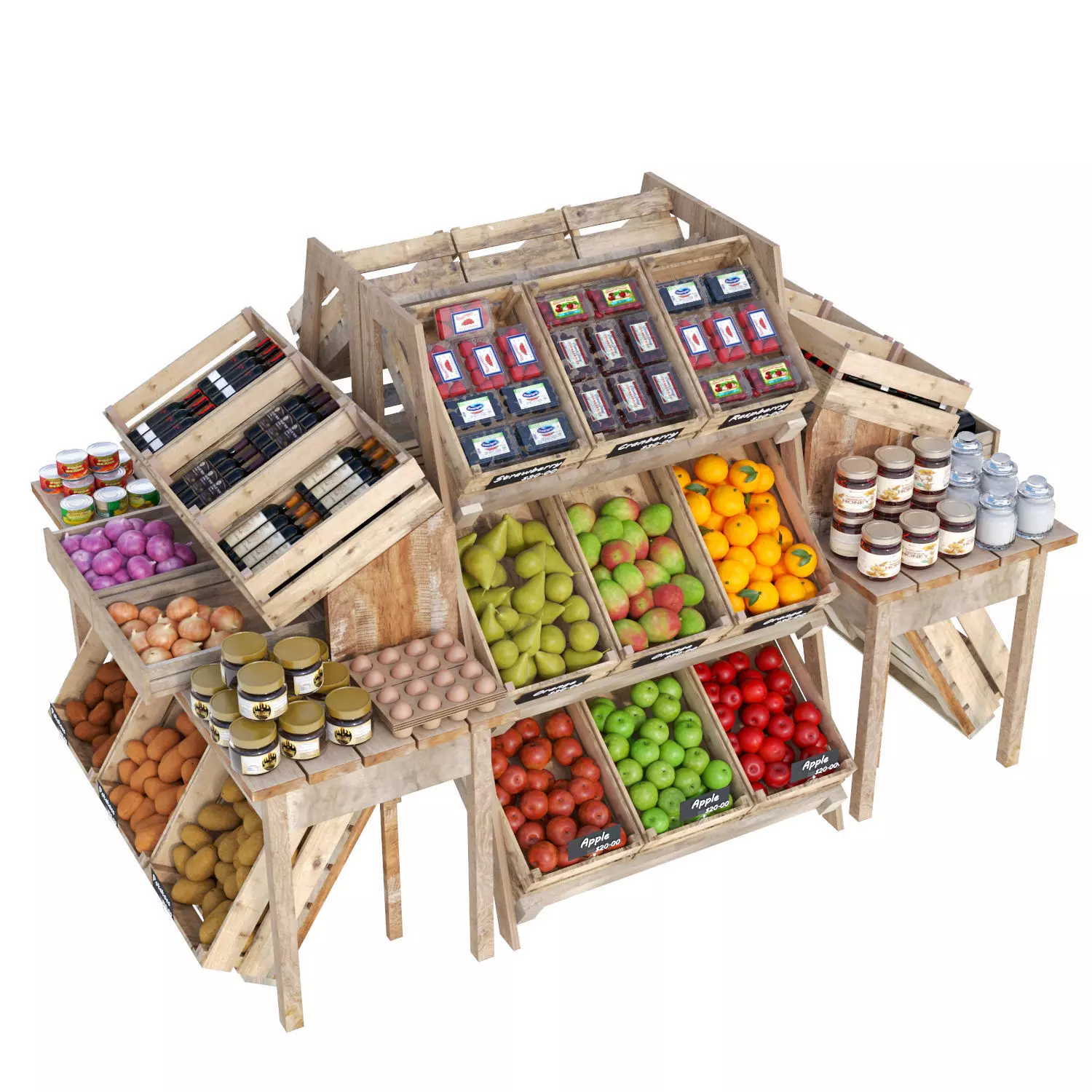 Market Place 8 3D model_0