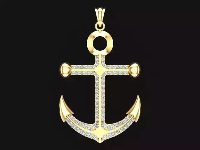 Anchor pendant - Sailor pendant - N934