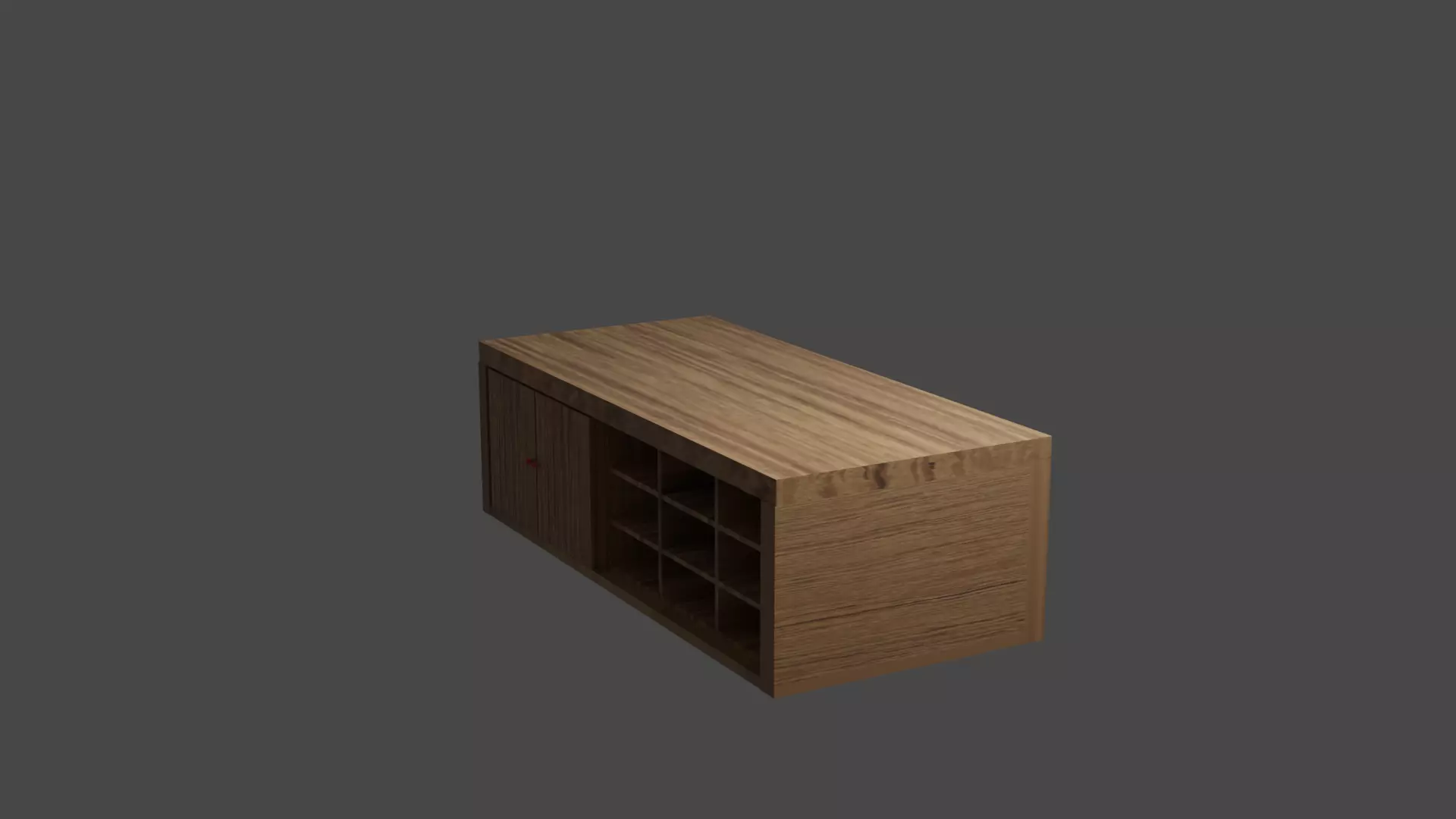 wooden table Free low-poly 3D model