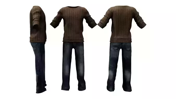 Round Neck Sweater and Pants