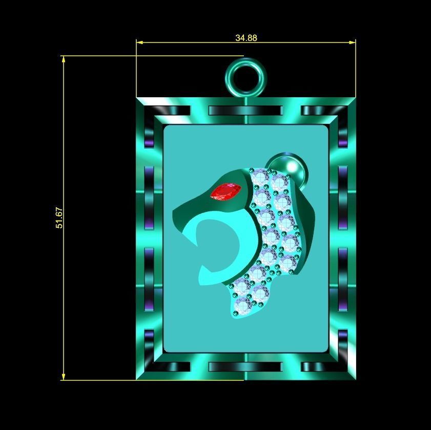 pendant 19a 3D model_1