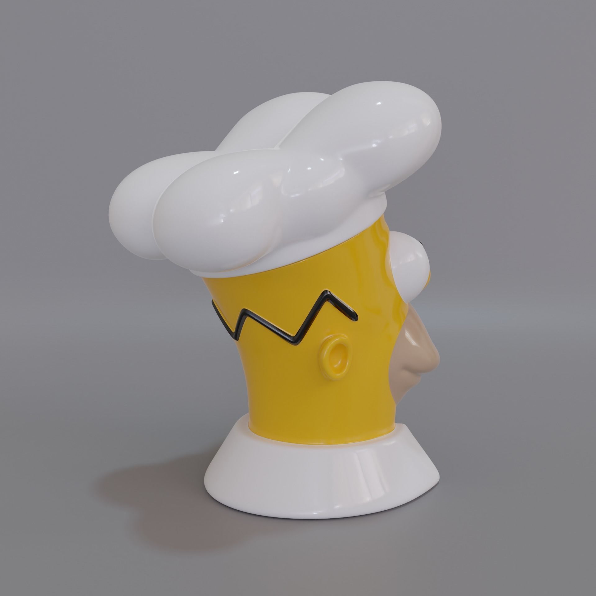 Homer Cook Jar 3D print model_2