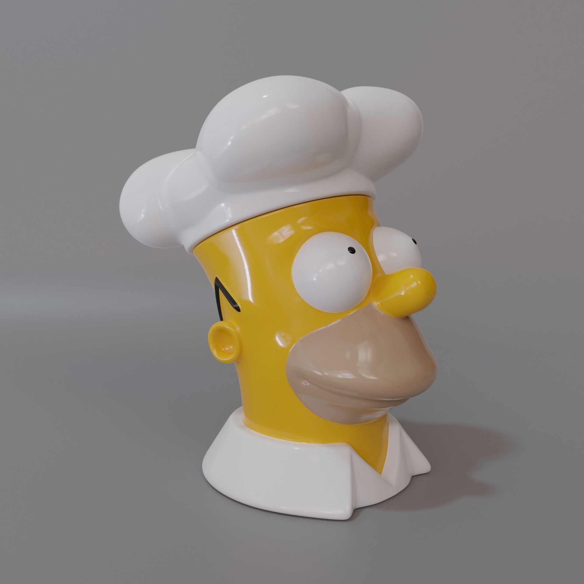 Homer Cook Jar 3D print model_1