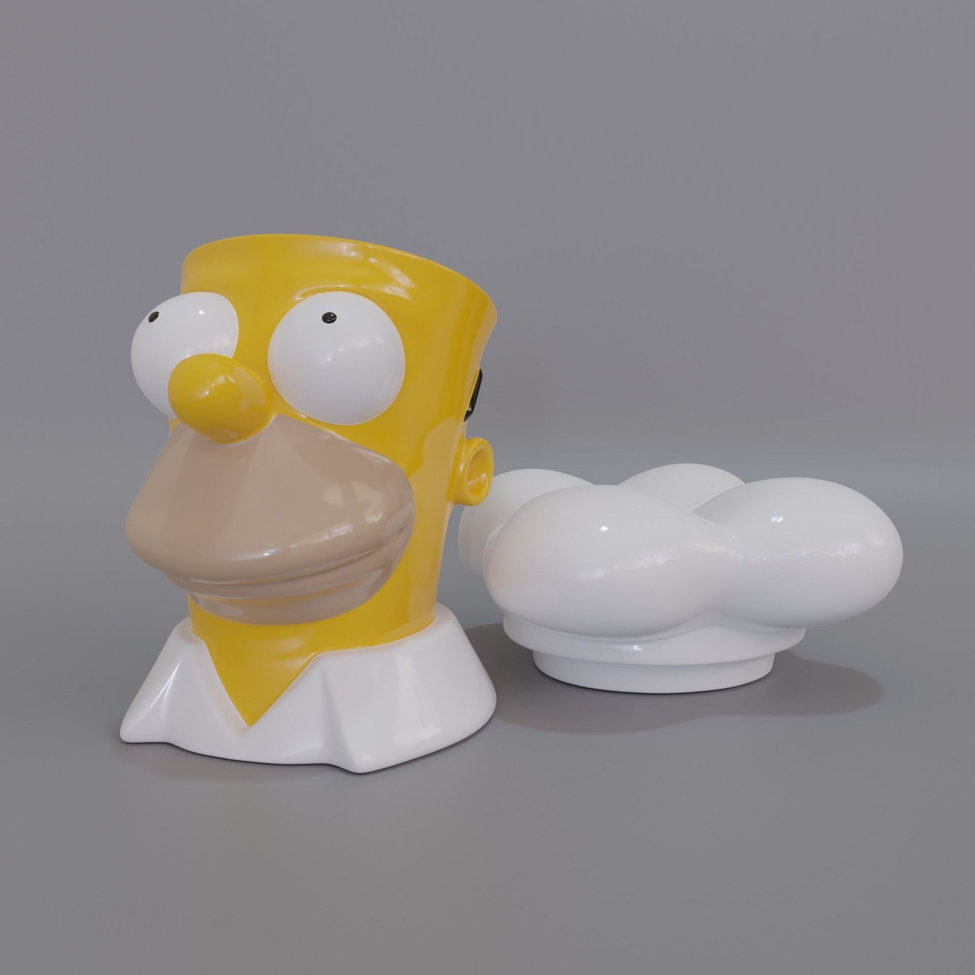 Homer Cook Jar 3D print model_4