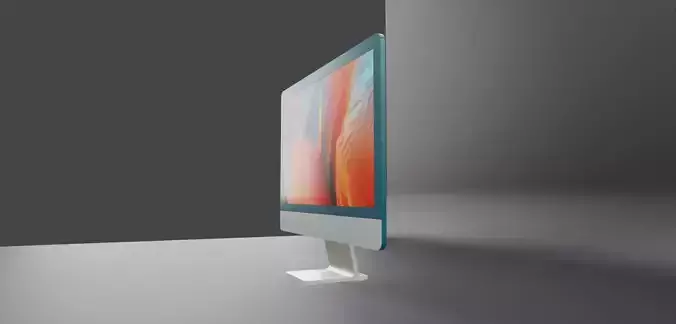 iMac 24 PC Free 3D Model