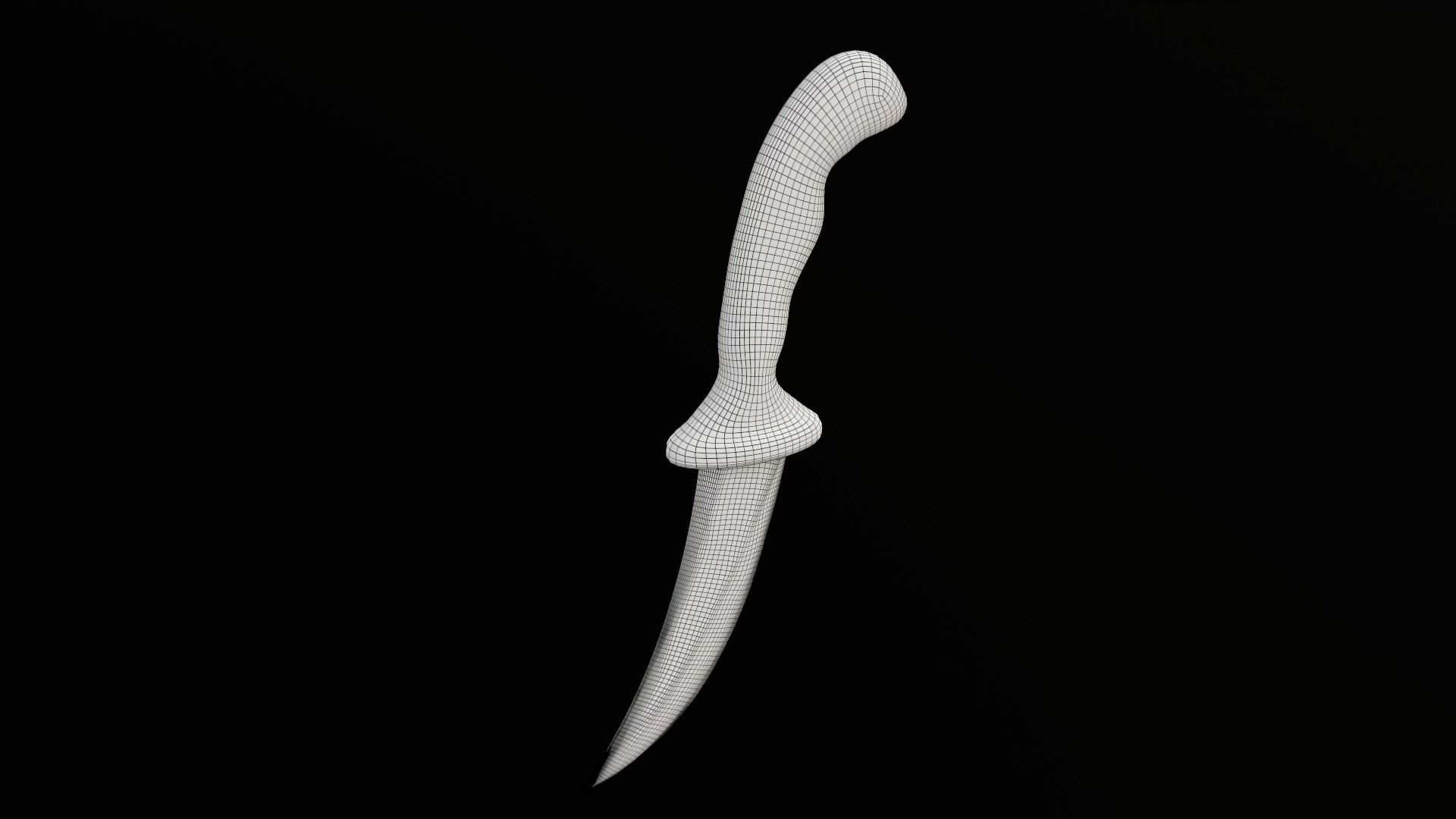Dagger Traditional Low-poly 3D model_21