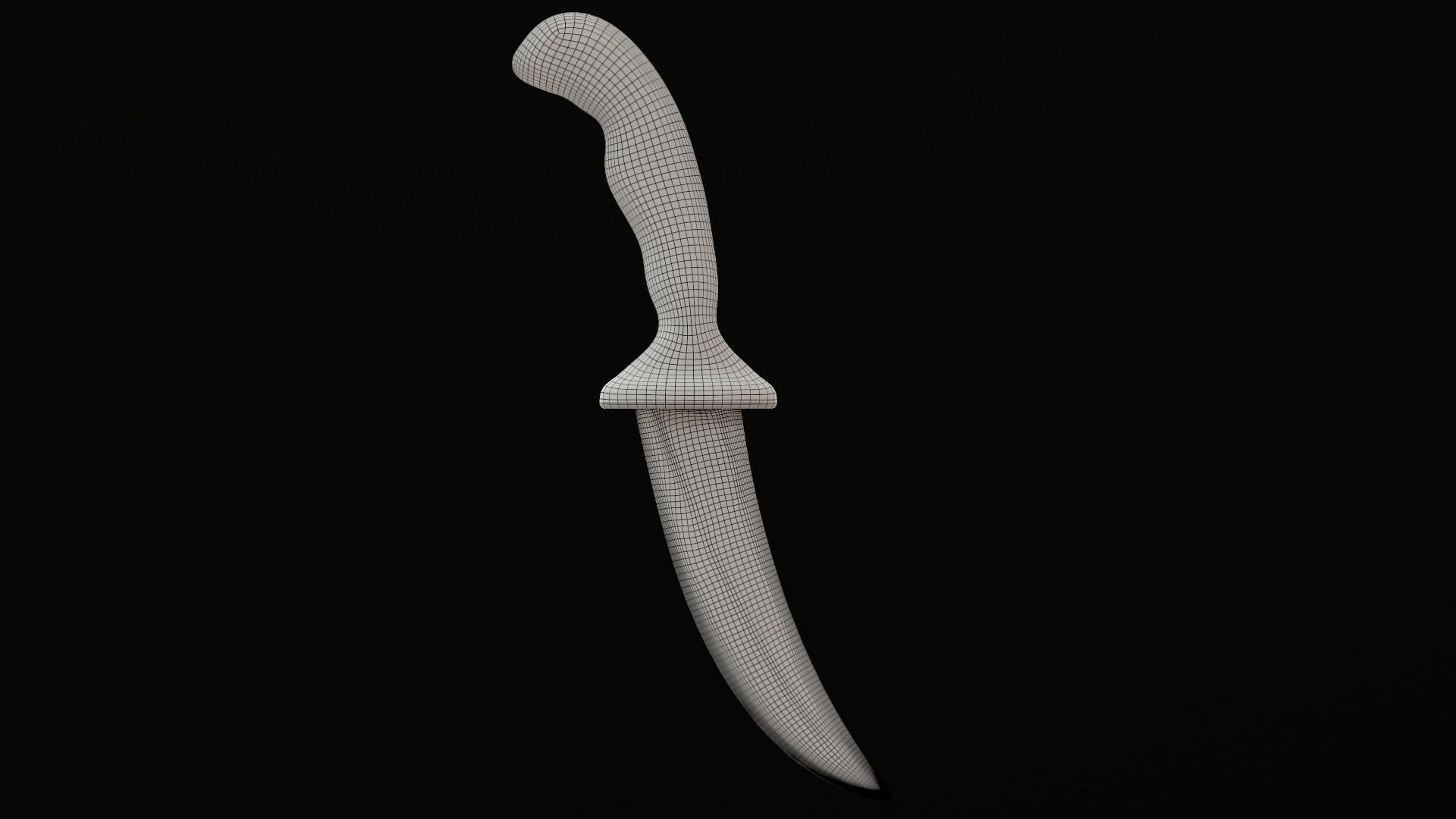 Dagger Traditional Low-poly 3D model_5