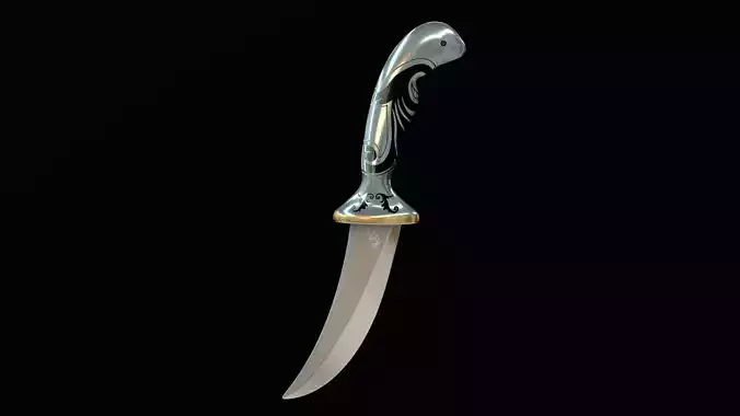 Dagger Traditional Low-poly 3D model