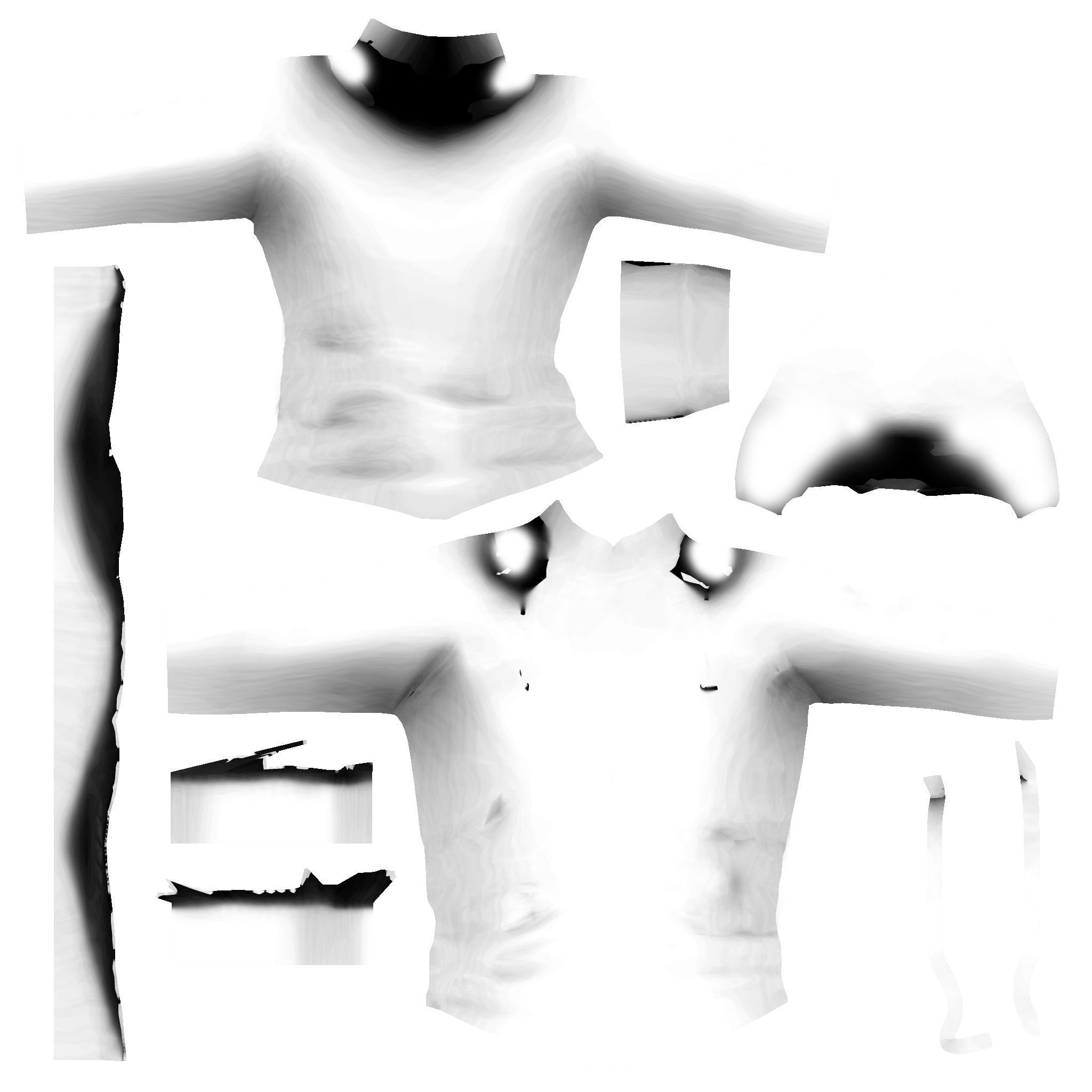 Winter Hoodie Leather Jacket Low-poly 3D model_7