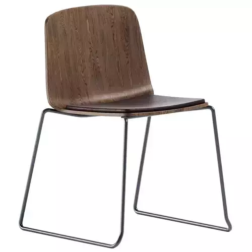 Sled Upholstered Base Chair Rama by Kristalia