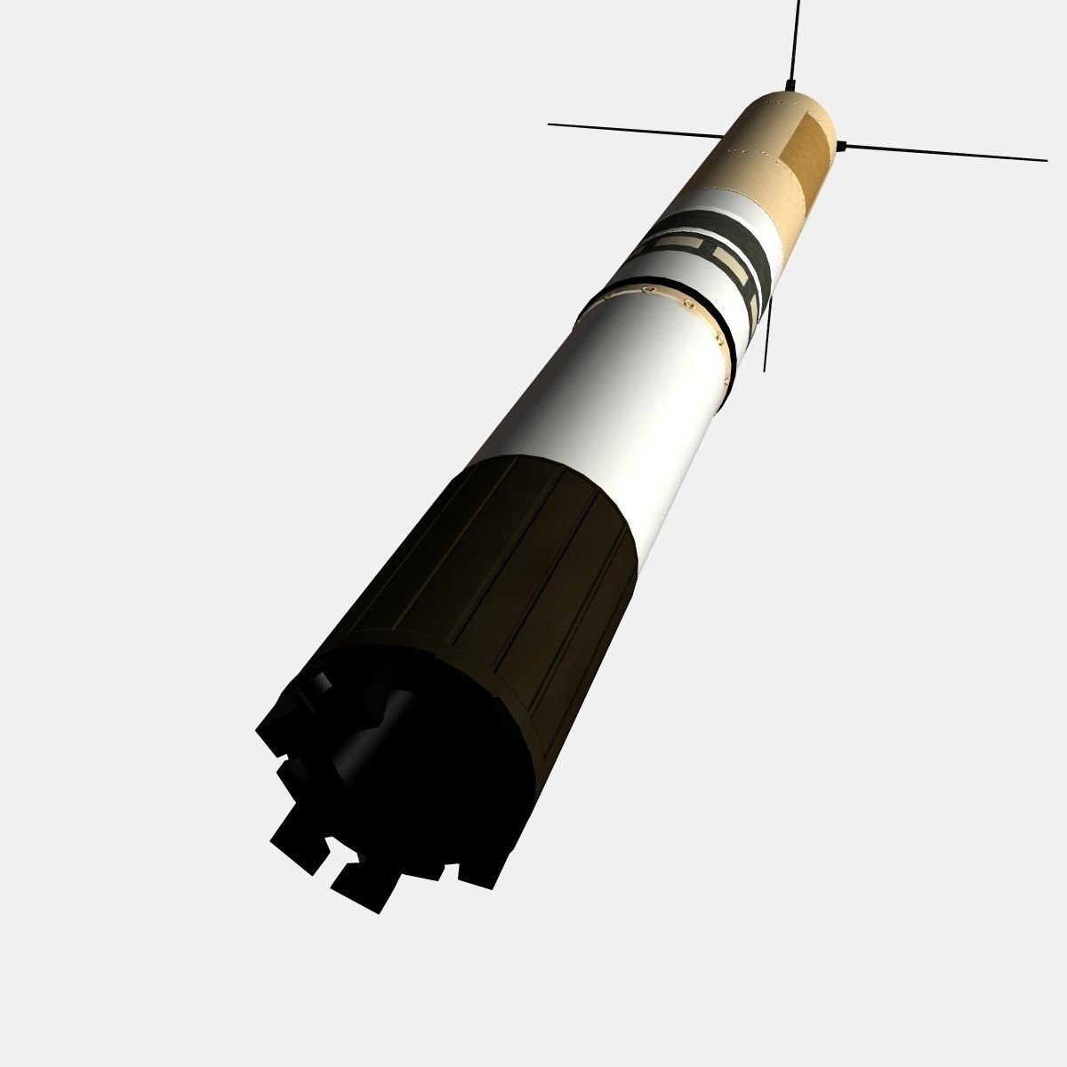 MK-234 Nulka Decoy Low-poly 3D model_4