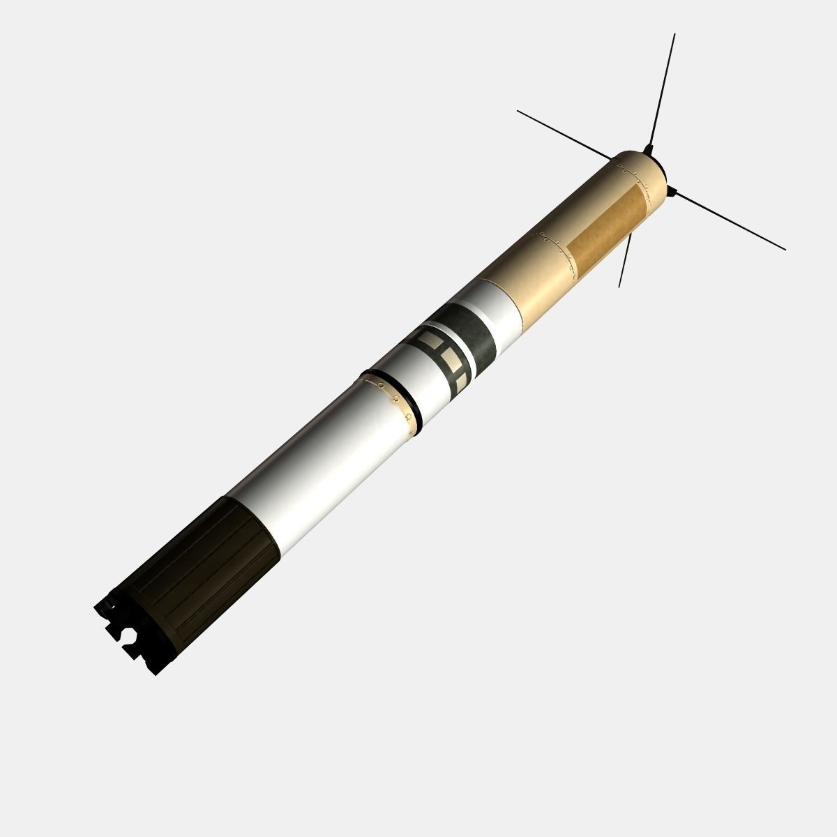 MK-234 Nulka Decoy Low-poly 3D model_2