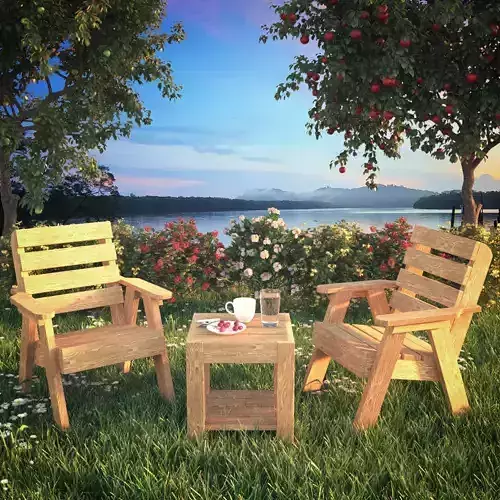 Lawn chair and table