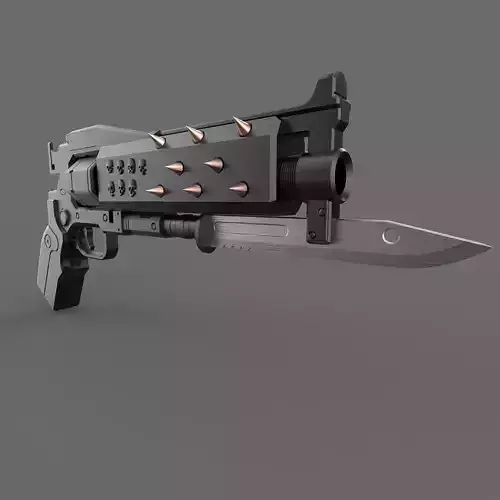 Crimson Pistol replica D2  3D print model