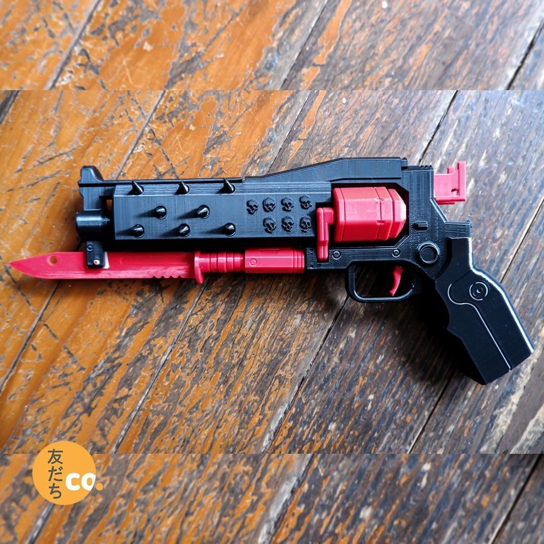 Crimson Pistol replica D2  3D print model_4