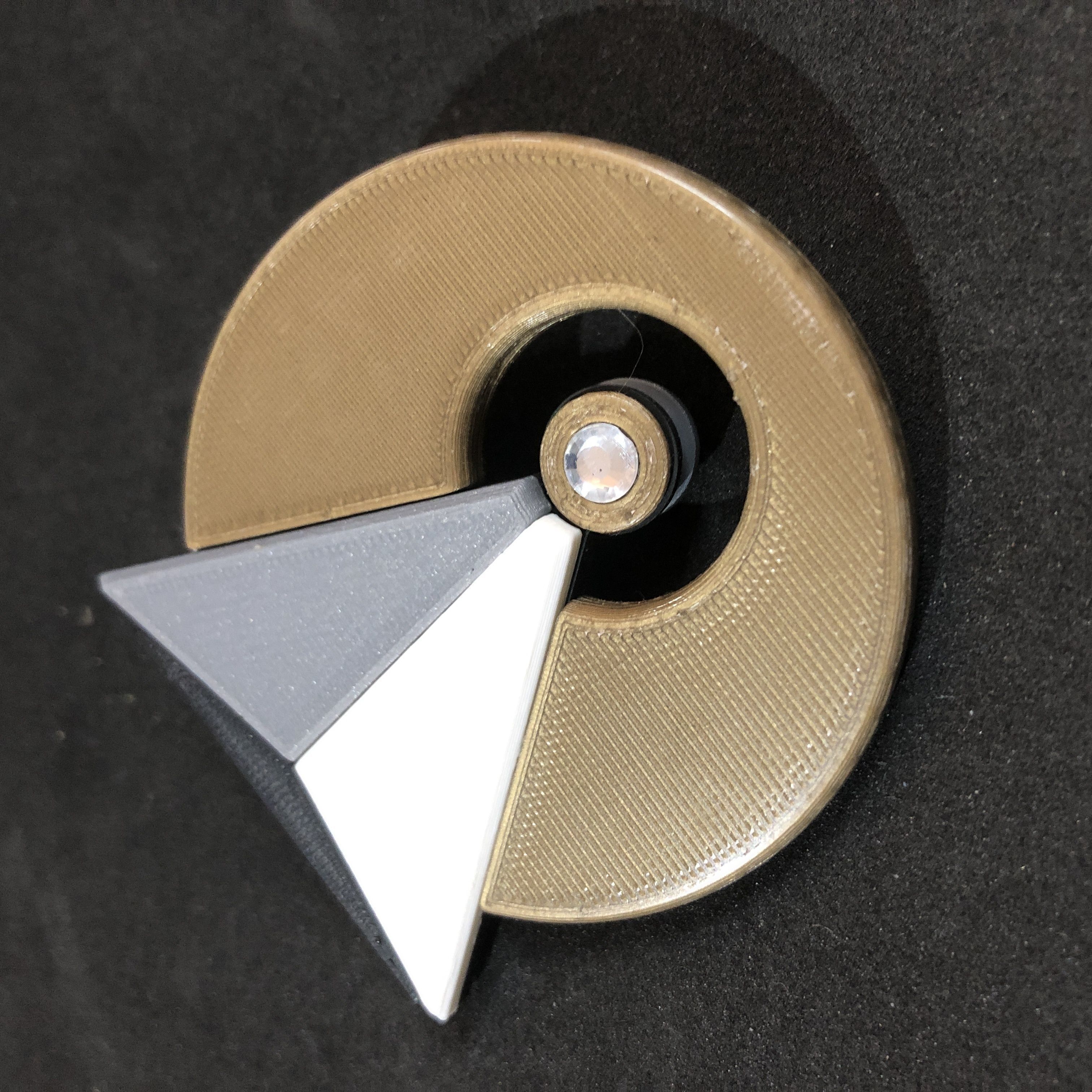 Star Trek Vulcan IDIC Badge 3D print model_3