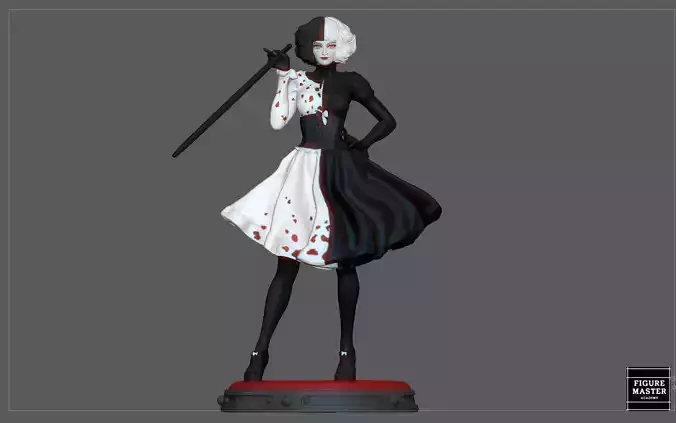 CRUELLA EMMA STONE DISNEY MOVIE GIRL CHARACTER FASHION