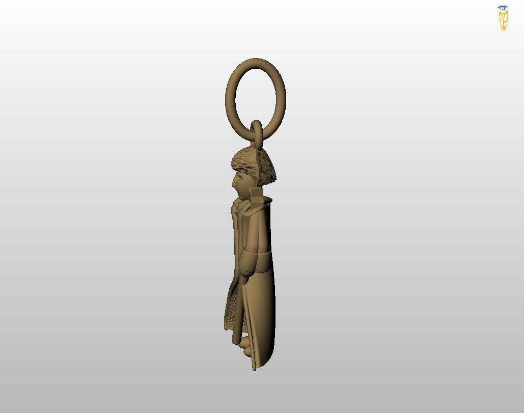 Little Prince pendant 3D print model_19
