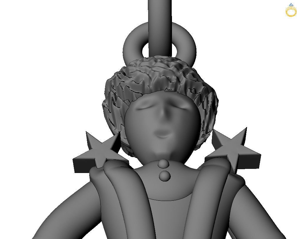 Little Prince pendant 3D print model_6