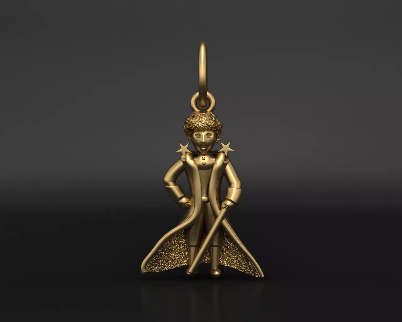 Little Prince pendant 3D print model_0
