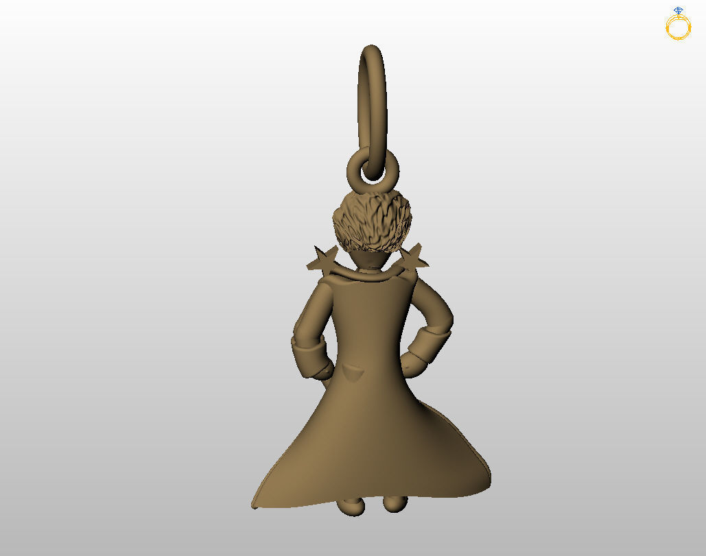 Little Prince pendant 3D print model_21