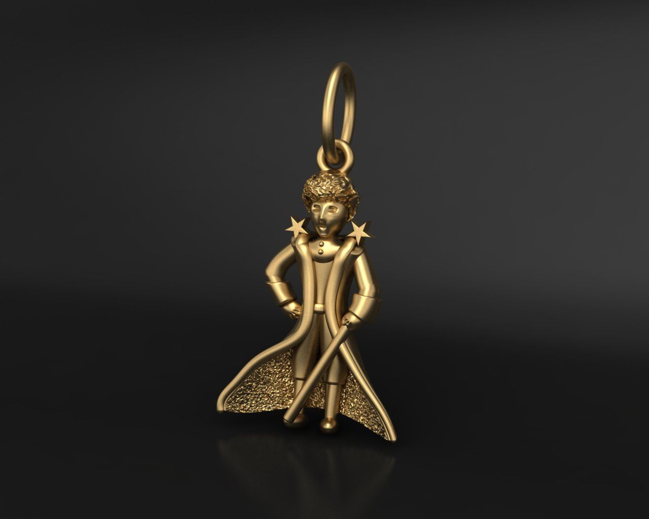 Little Prince pendant 3D print model_1