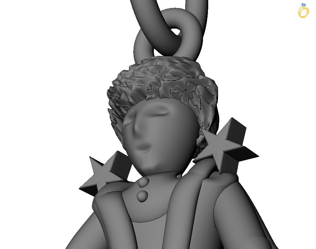 Little Prince pendant 3D print model_11
