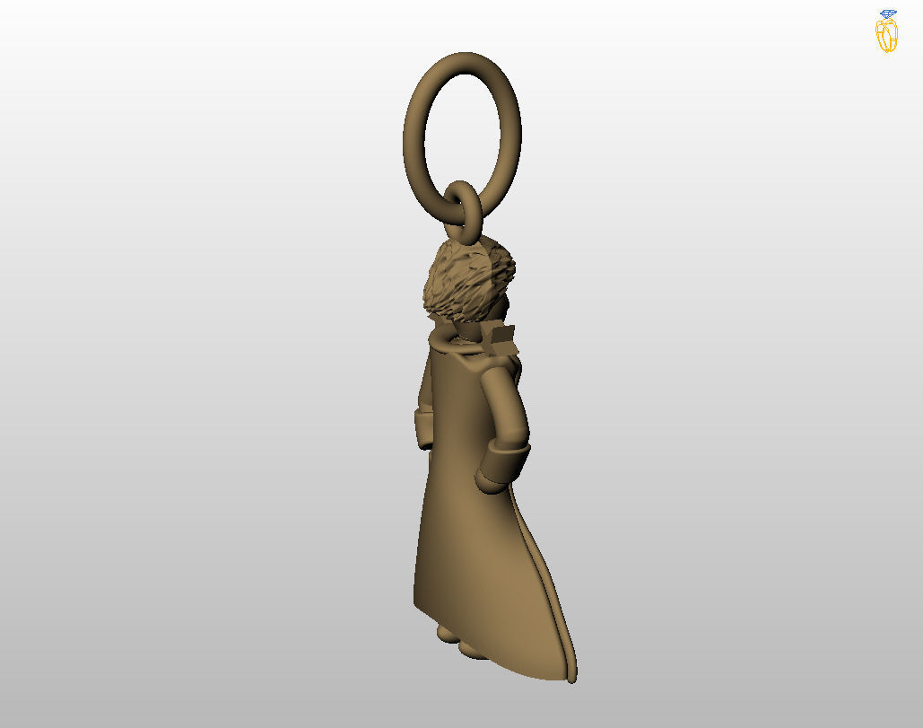 Little Prince pendant 3D print model_24