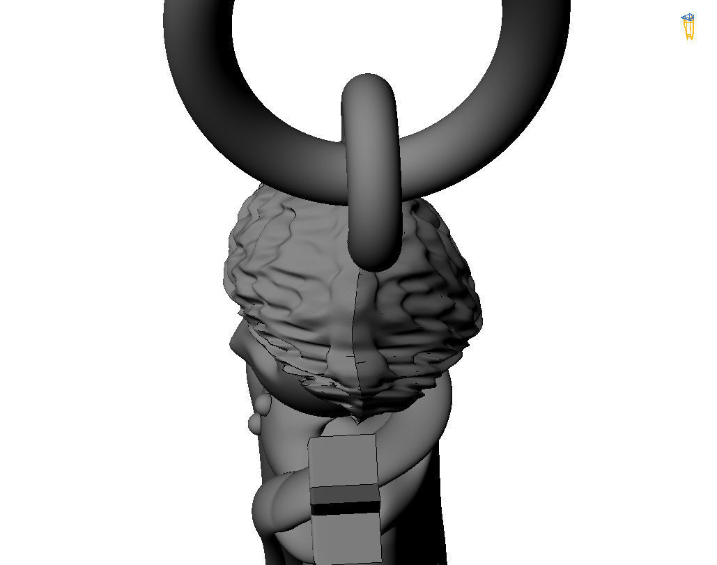 Little Prince pendant 3D print model_13