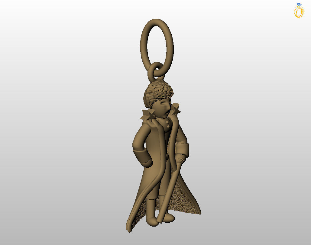 Little Prince pendant 3D print model_27