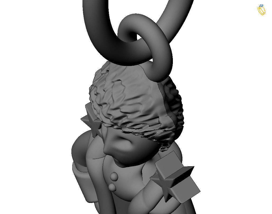 Little Prince pendant 3D print model_14